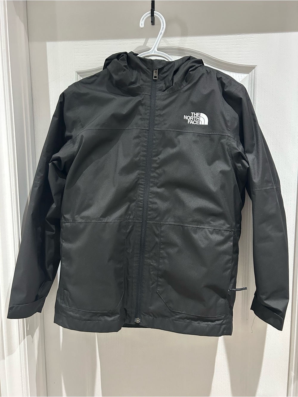 The North Face Black Kids Hooded Rain Jacket